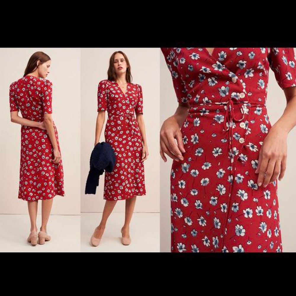 Rouje Gabin dress size 34 Jonquilles Rouge (BOND DRESS!)